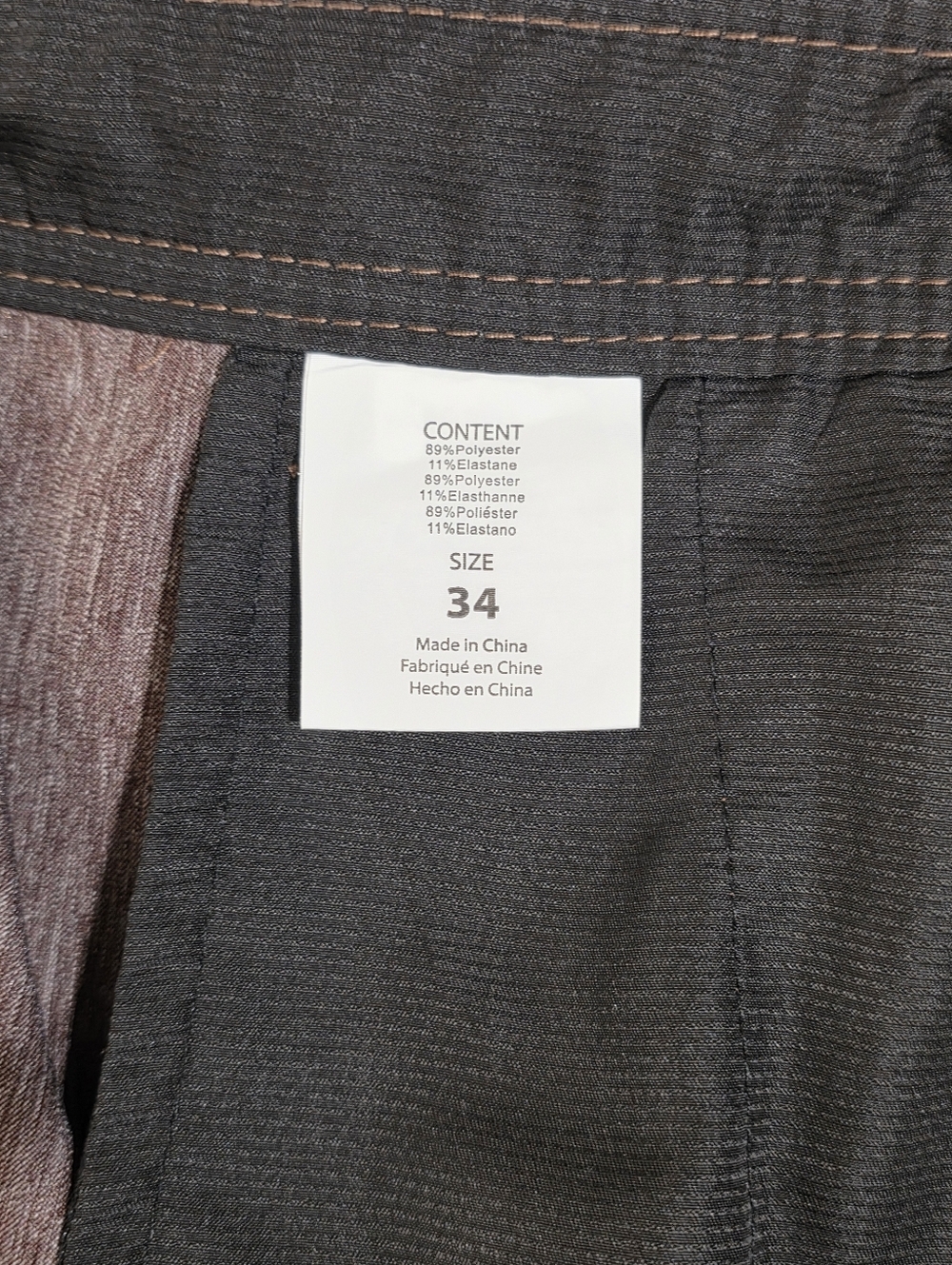 O'Neill Reserve Heathered Hybrid Flat Front Shorts Mens Size 34 - Picture 6 of 12